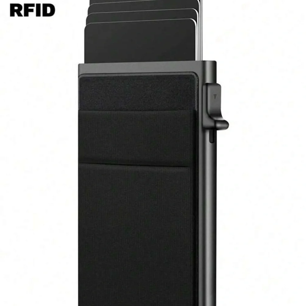 Sleek Black RFID Wallet